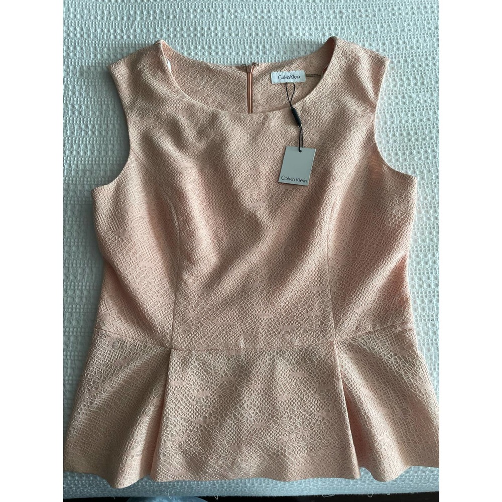 Calvin Klein Womens Peplum Top/Blouse